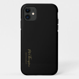 Capa Para iPhone 11 Assinatura Elegante de Script de Negócio