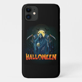Capa Para iPhone 11 Assustador Esqueleto Noturno Halloween, Meu Humor 