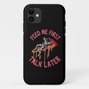 Capa Para iPhone 11 Astronauta Pizza Engraçado