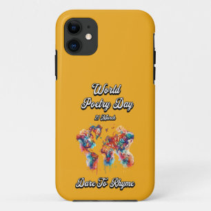 Capa Para iPhone 11 Atrevo-me a Rhyme. Dia Mundial da Poesia.