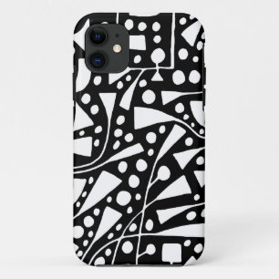 Capa Para iPhone 11 Auf Schwarzem de Abstraktes Weiß 120112