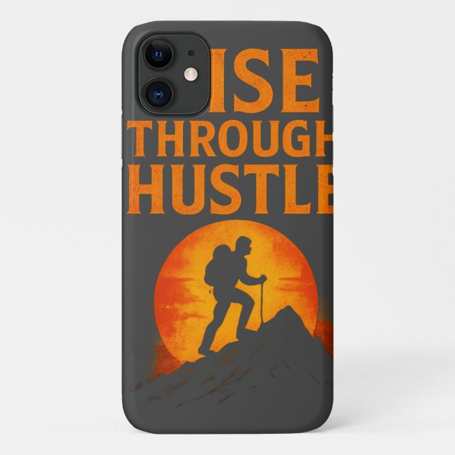 Capa Para iPhone 11 Aumente através do Hustle - Telefone celular Motiv (Verso)