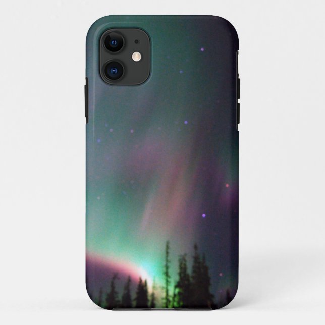 Capa Para iPhone 11 Aurora boreal Alaska (Verso)