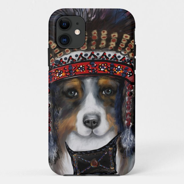 CAPA PARA iPhone 11 AUSTRALIAN SHEPHERD (Verso)
