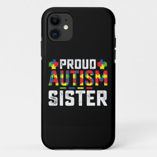 Capa Para iPhone 11 Autismo Orgulhoso Consciência Irmã Família Autista