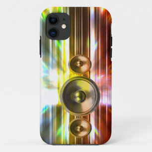 Capa Para iPhone 11 Auto-falantes de música e luzes de festa