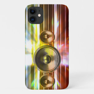 Capa Para iPhone 11 Auto-falantes de música e luzes de festa