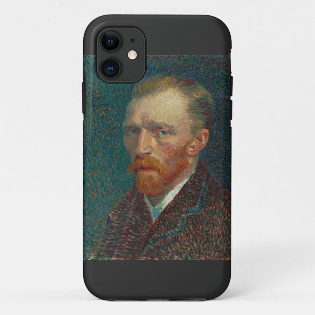 Capa Para iPhone 11 autorretrato de Van Gogh (Verso)