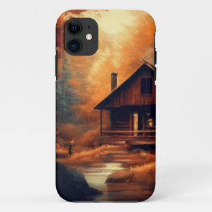 Capa Para iPhone 11 Autumn/Fall/Halloween/pintura russa