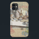 Capa Para iPhone 11 Aventuras de Alice no País das Maravilhas - Festa<br><div class="desc">Aventuras de Alice no País das Maravilhas na festa de chá louca - Esta imagem é baseada no livro clássico original Alice, de meados de 1800, mostrando Alice sentada no final da mesa em uma grande poltrona, tendo uma festa de não aniversário com o coelho branco, um rato e o...</div>