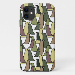 Capa Para iPhone 11 Aves de Camuflagem