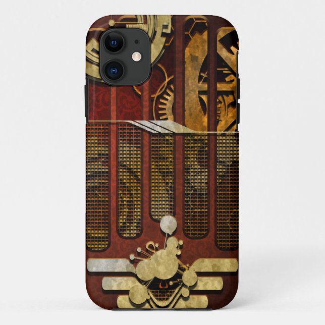 Capa Para iPhone 11 Aviador de Noojo SteamPunk (Verso)