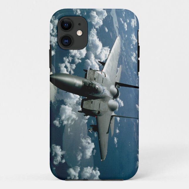 Capa Para iPhone 11 Avião de Combate (Verso)