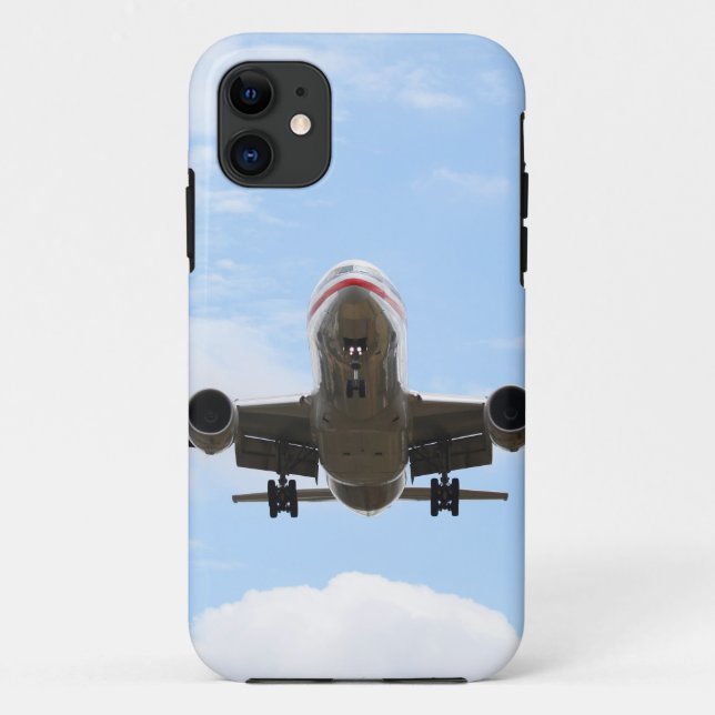 Capa Para iPhone 11 Avião de Passageiros (Verso)