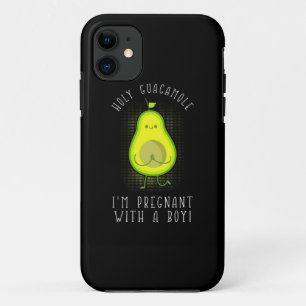 Capa Para iPhone 11 Avocado Estou Grávida Com Um Menino