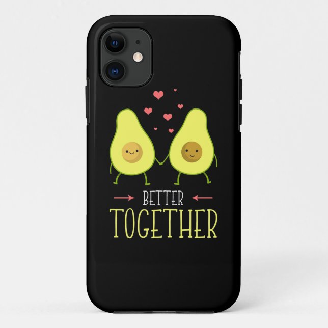 Capa Para iPhone 11 Avocado Melhor Junto (Verso)