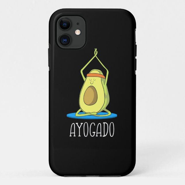 Capa Para iPhone 11 Ayogado Avocado Yoga Lover (Verso)