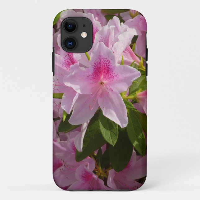 Capa Para iPhone 11 Azalea Bush Primavera Floral rosa (Verso)