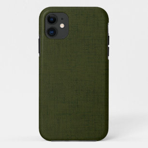 Capa Para iPhone 11 Azeitona escura texturizada