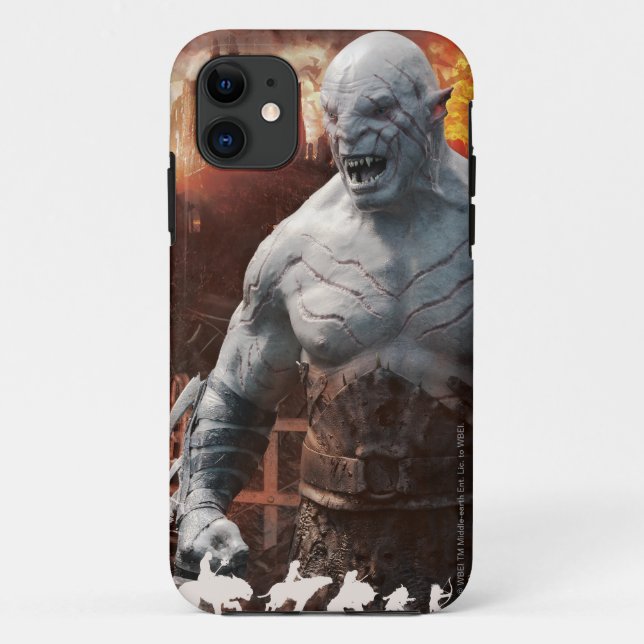 Capa Para iPhone 11 Azog & Orcs Silhouette Graphic (Verso)