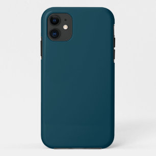 Capa Para iPhone 11 Azul aqual profundo sólido