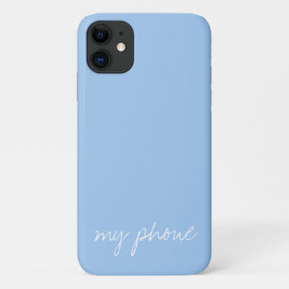 Capa Para iPhone 11 Azul-bebê personalizado