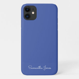 Capa Para iPhone 11 Azul Brilho Mínimo Moderno Simples