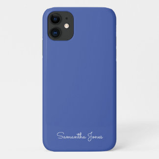 Capa Para iPhone 11 Azul Brilho Mínimo Moderno Simples