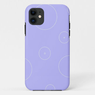 Capa Para iPhone 11 Azul Claro com Círculos Modernos