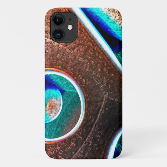 Capa Para iPhone 11 Azul-cobre (Verso)