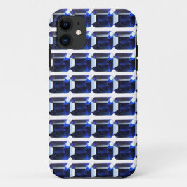 Capa Para iPhone 11 Azul de apphire retangular