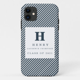 Capa Para iPhone 11 azul DE GRADUAÇÃO INICIAL