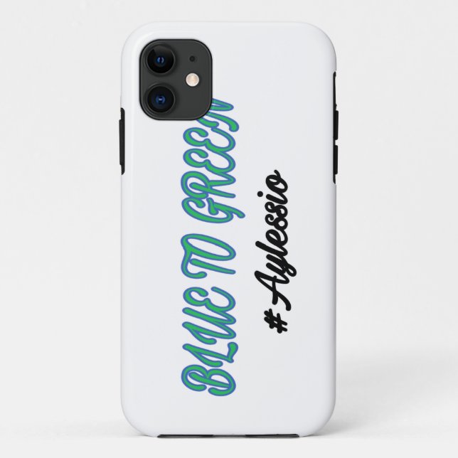 Capa Para iPhone 11 Azul para esverdear a caixa (Verso)