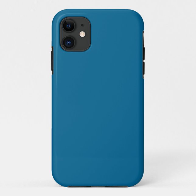 Capa Para iPhone 11 Azul Pavão (Verso)