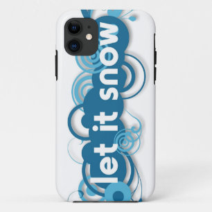Capa Para iPhone 11 Azul turbilhões Deixe nevar