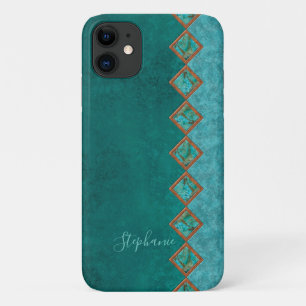 Capa Para iPhone 11 Azul-verde-azulado
