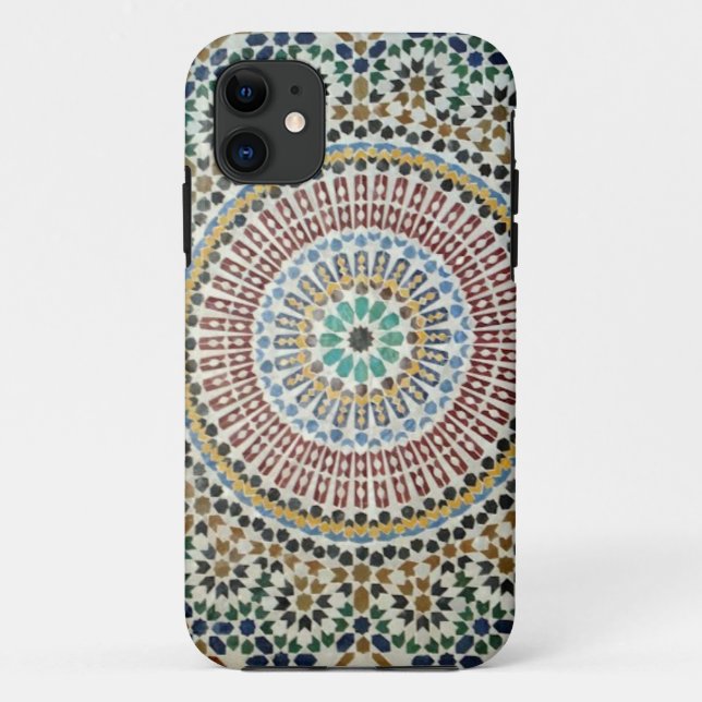 Capa Para iPhone 11 Azulejo do Moorish (Verso)