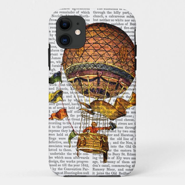 Capa Para iPhone 11 Balão de ar quente com sinalizadores (Verso)