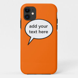 Capa Para iPhone 11 balão de fala de desenho personalizável