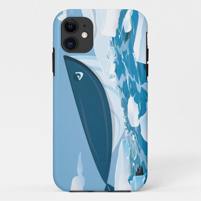 Capa Para iPhone 11 Baleia Ártica (Verso)
