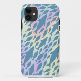 Capa Para iPhone 11 Baleia de tubarão-sombra na galáxia gradiente