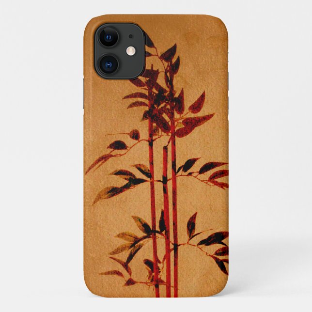 Capa Para iPhone 11 Bambu em pergaminho (Verso)
