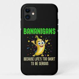 Capa Para iPhone 11 Bananiganos, Bananas, Engraçados Engraçados Positi