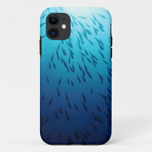 Capa Para iPhone 11 Banco de areia dos peixes (Verso)