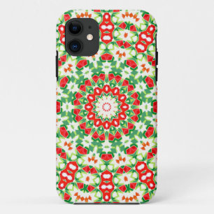 Capa Para iPhone 11 Bandana Shawl, Moça Verde Laranja Brilhante