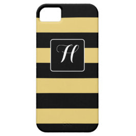 Capa Para iPhone 11 Bandas Pretas e Douradas - Personalize suas Própri