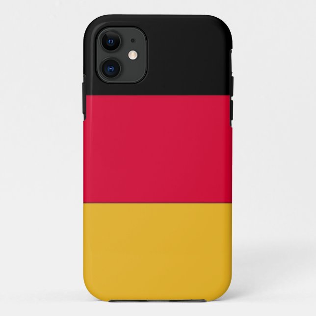 Capa Para iPhone 11 Bandeira alemã (Verso)