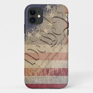 Capa Para iPhone 11 Bandeira Americana de Vintage Betsy Ross