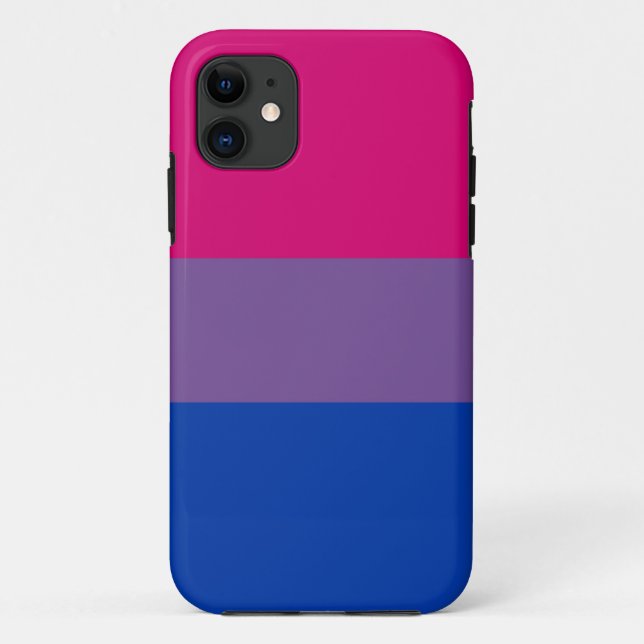 Capa Para iPhone 11 Bandeira bissexual (Verso)