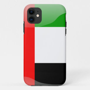 Capa Para iPhone 11 bandeira brilhante dos Emirados Árabes Unidos